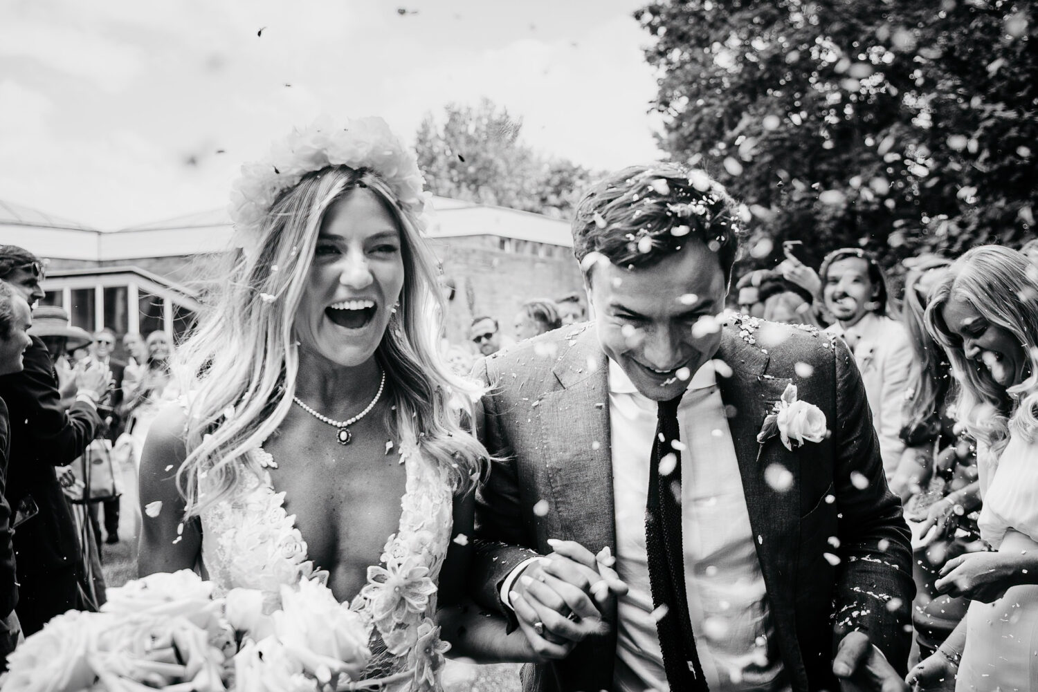 An exciting confetti exit