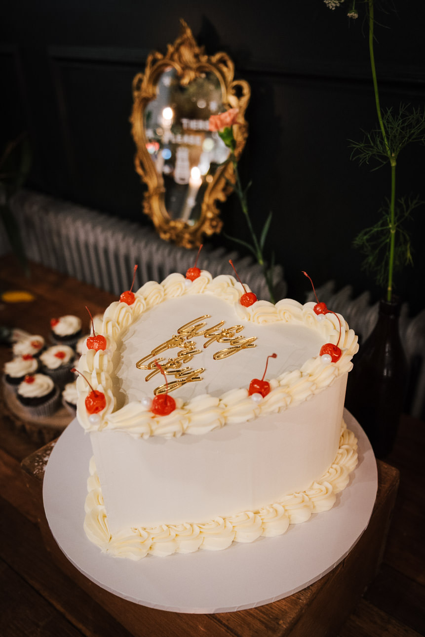 A wedding cake made by Where The Ribbon Ends