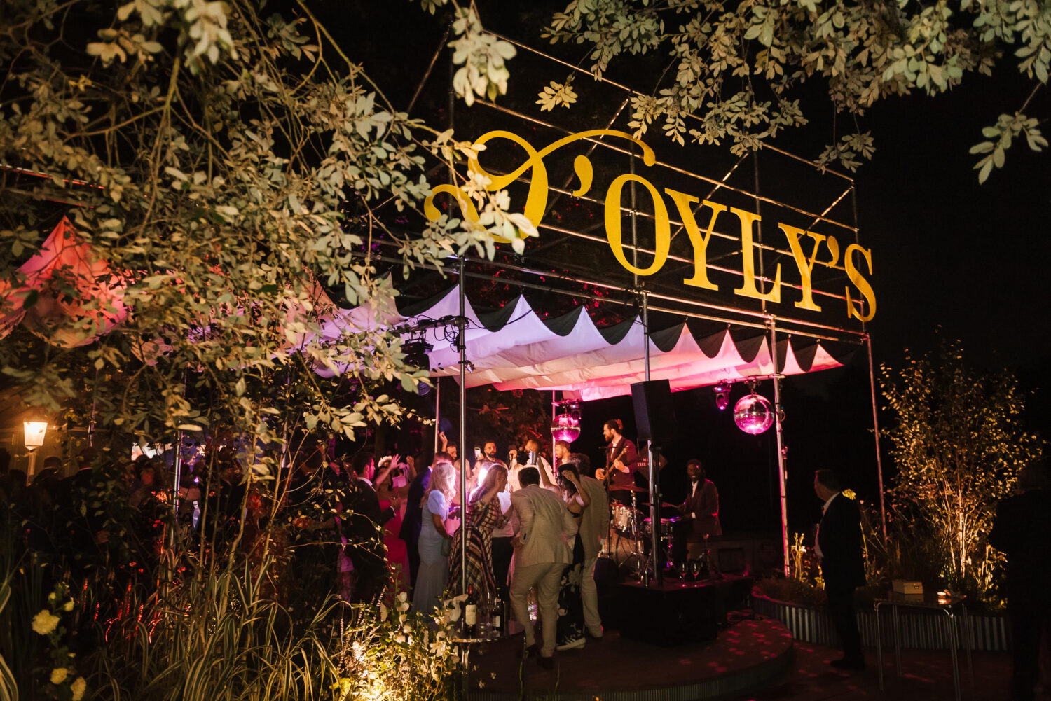 The stage set up at the end of D'Oyly Carte Island